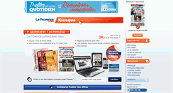 Desktop Screenshot of kiosque.laprovence.com